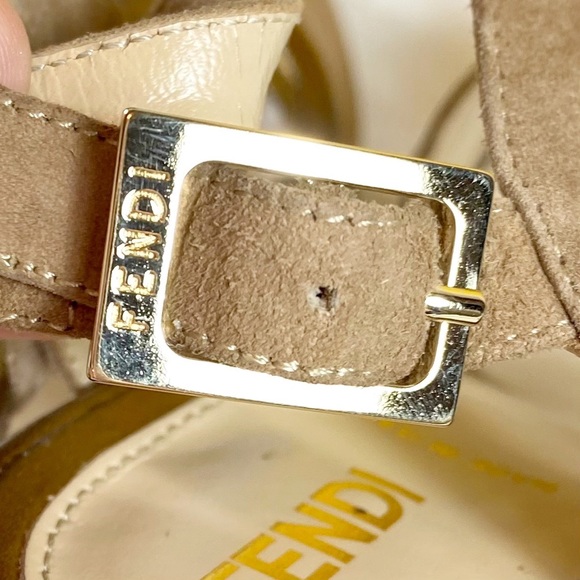 Fendi Suede Sandal Platform Stilettos - Picture 7 of 9